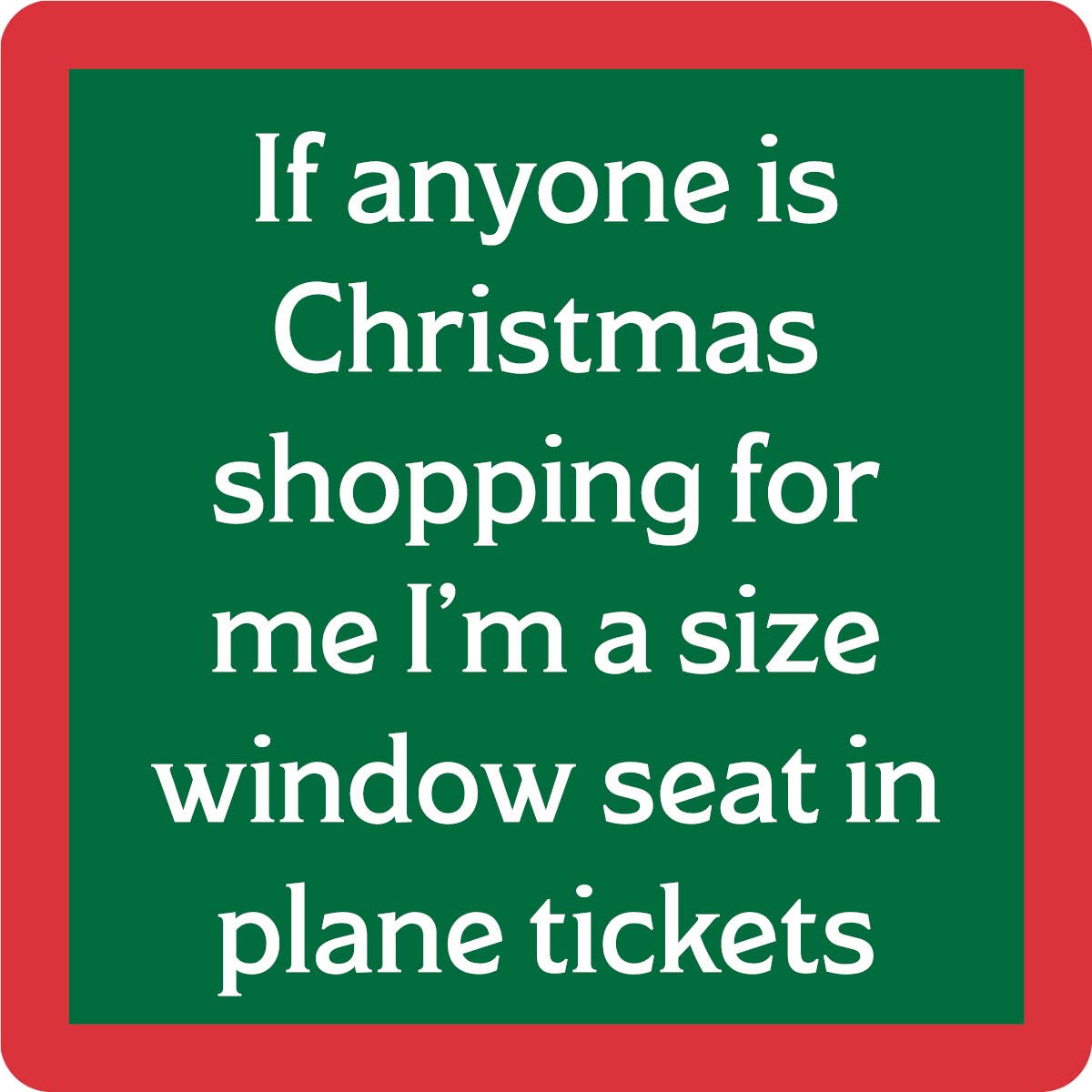 COASTER Xmas Window Seat | Funny Party Gift | Home Bar Decor