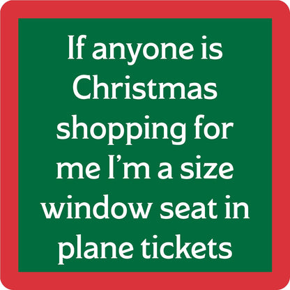 COASTER Xmas Window Seat | Funny Party Gift | Home Bar Decor