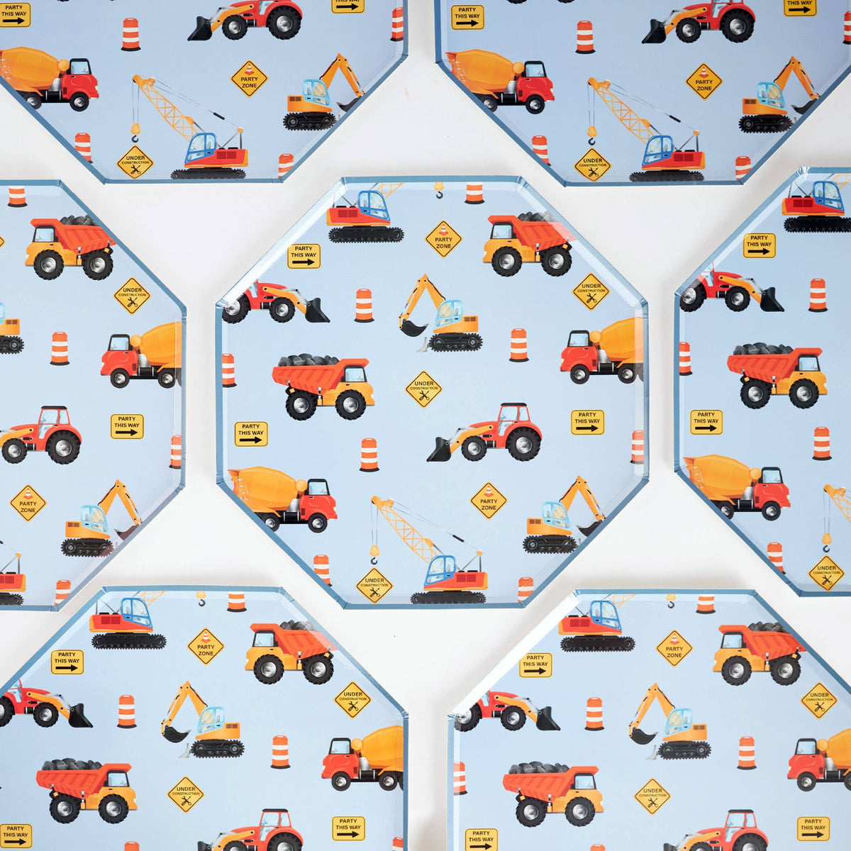Construction Paper Plates – 10 in Partyware