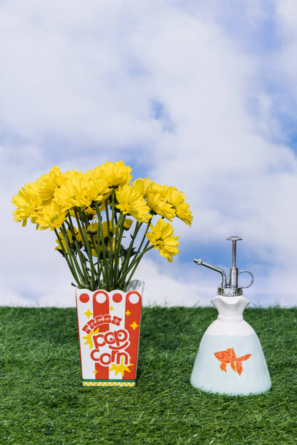 Ceramic Vase, Popcorn Bag