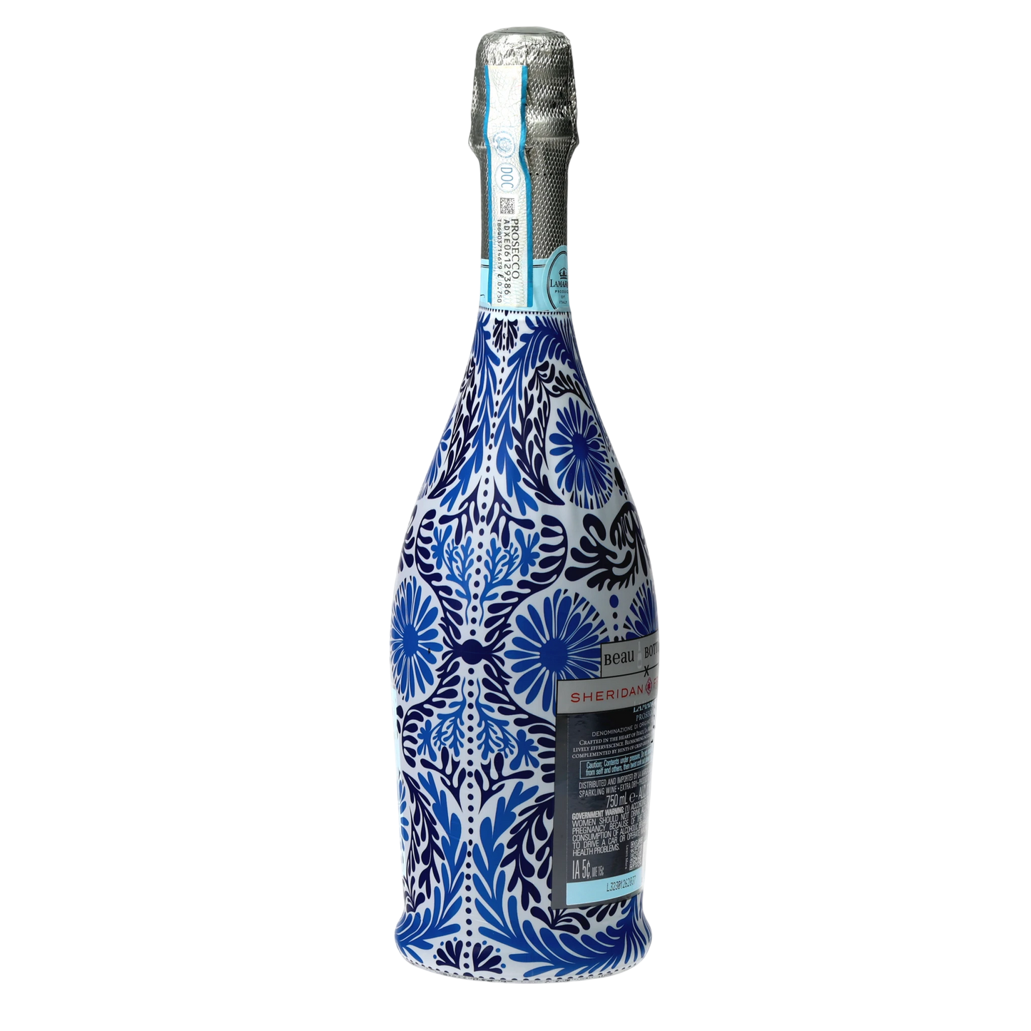 Beau Bottle x Sheridan French Collection - Navy Jardin - Prosecco Collection