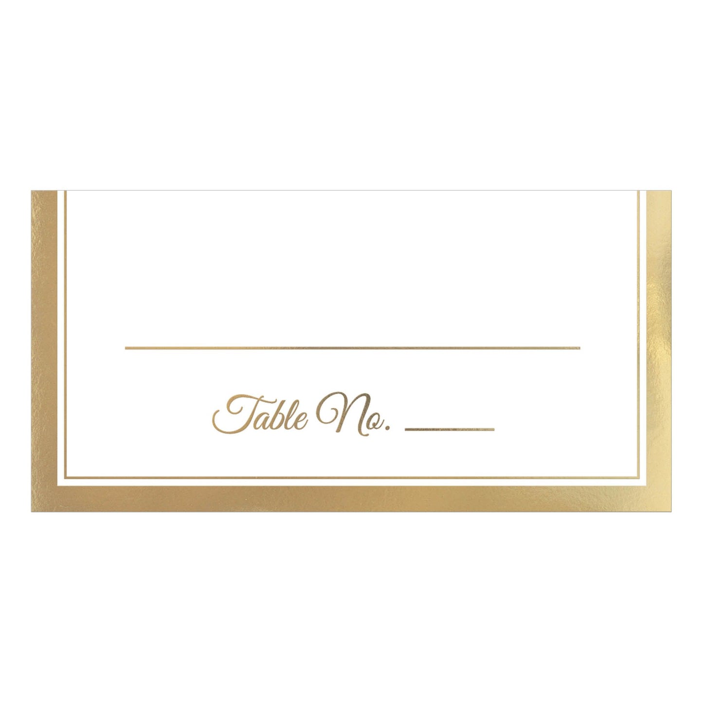 Place Card w/Gold Trim 50ct