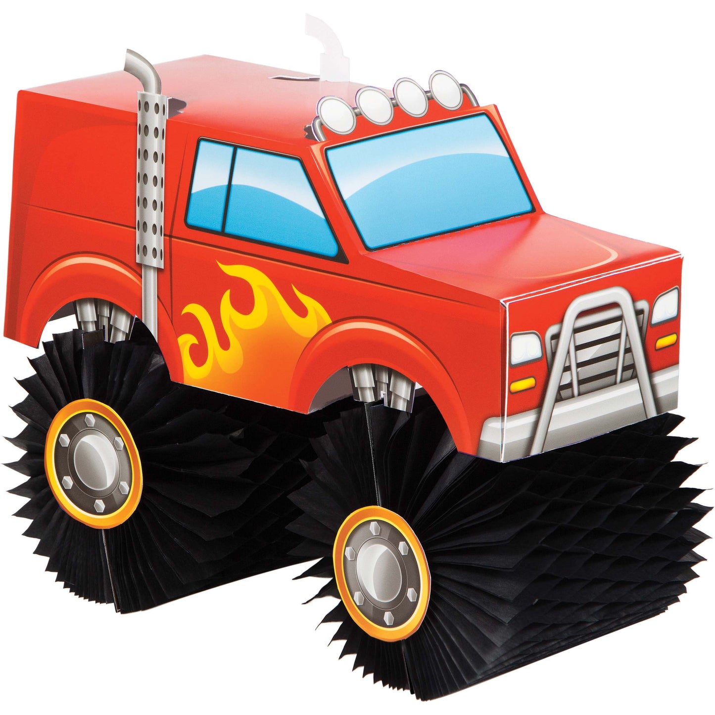 Monster Truck Rally Centerpiece 3D Truck Wheels