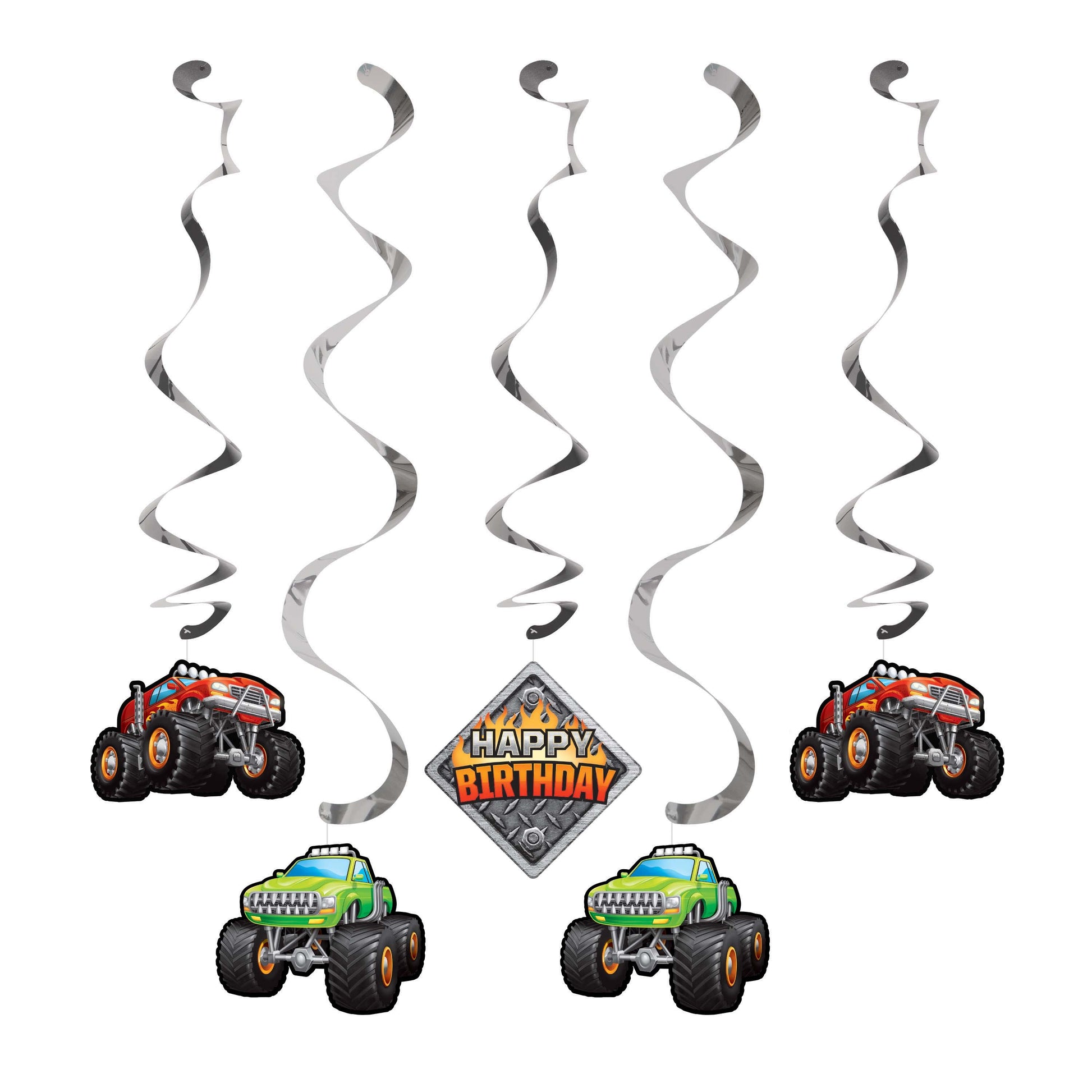 Monster Truck Rally Dizzy Danglers 5ct