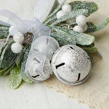 Frosted Mistletoe Jingle Bell Ornament (Package of 12)