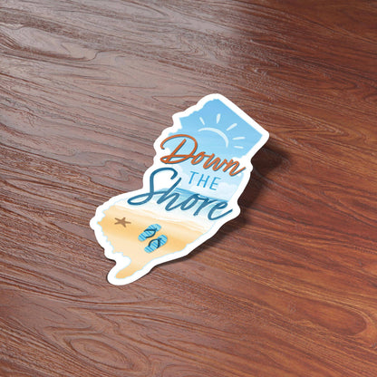 Down the Shore NJ Sticker - New Jersey Shore Decals