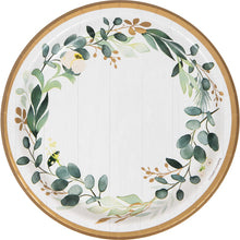 Eucalyptus Greens 9in Plates 8ct