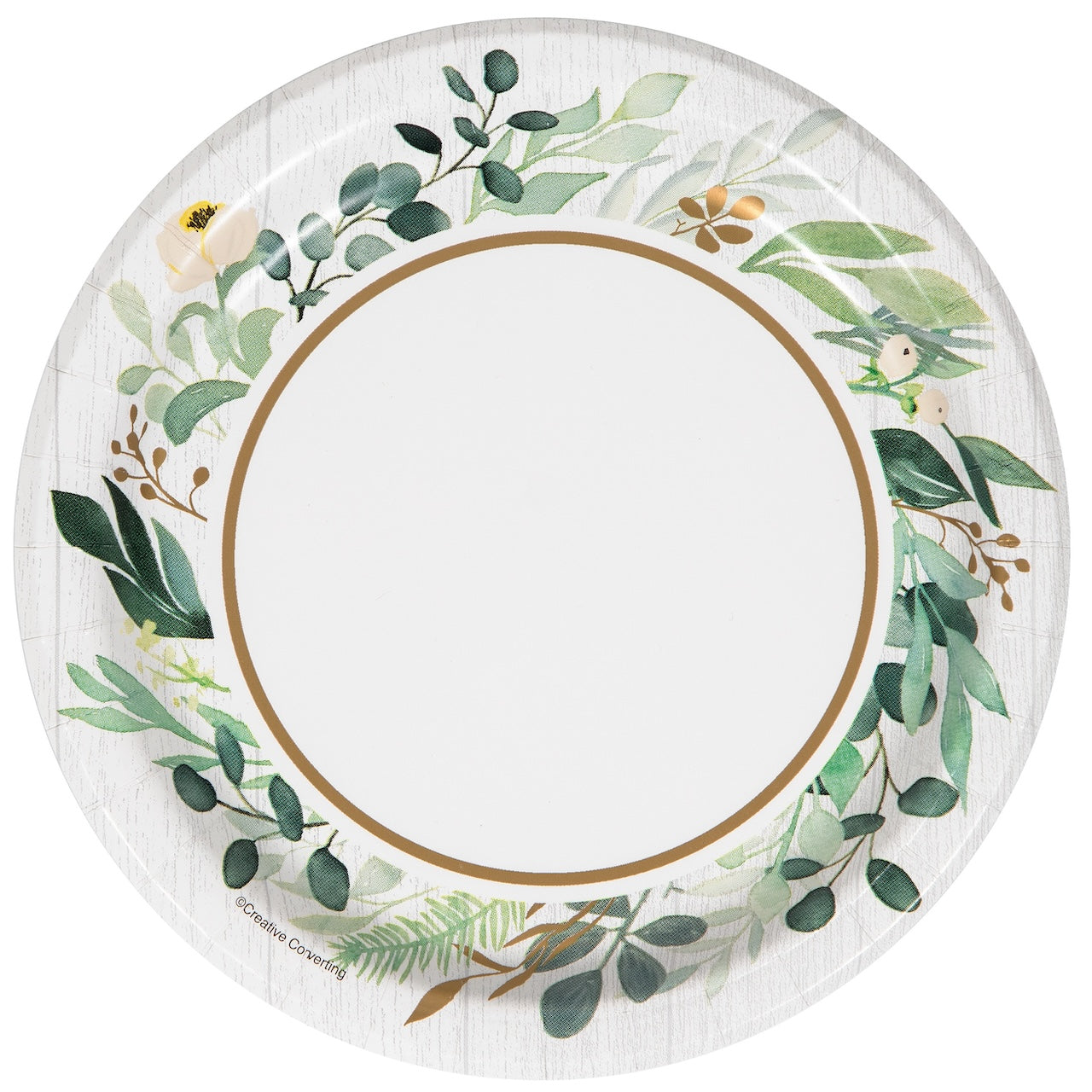 Eucalyptus Greens 7in Plates 8ct
