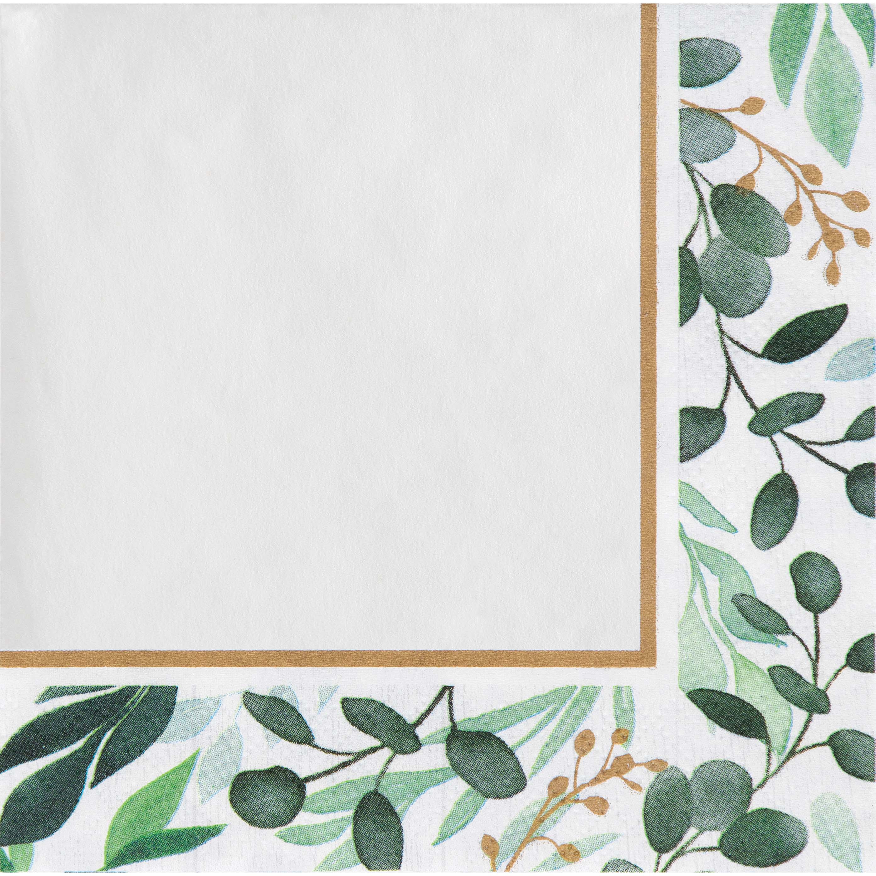 Eucalyptus Greens Beverage Napkins
