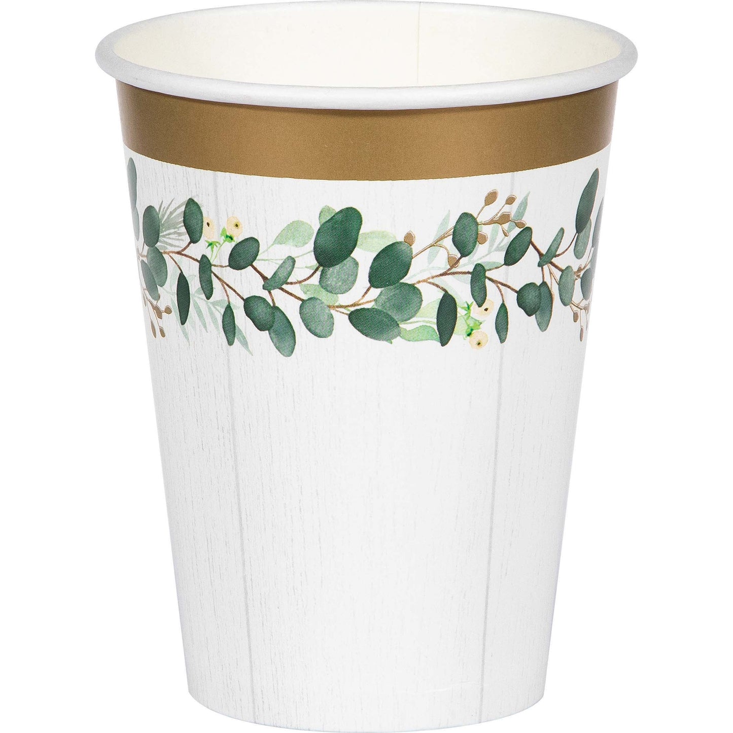 Eucalyptus Greens 12oz Paper Cups 8ct