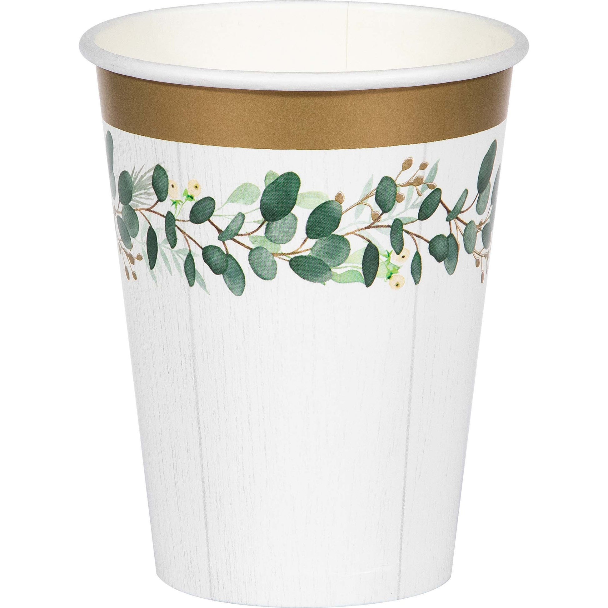 Eucalyptus Greens 12oz Paper Cups 8ct