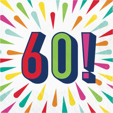 Birthday Burst 60 Lunch Napkin 16ct