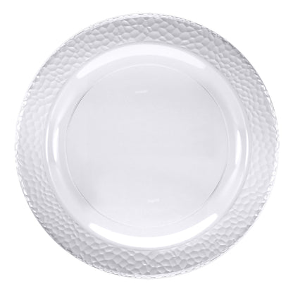 Premium Plastic Pebble Clear Plates 10ct