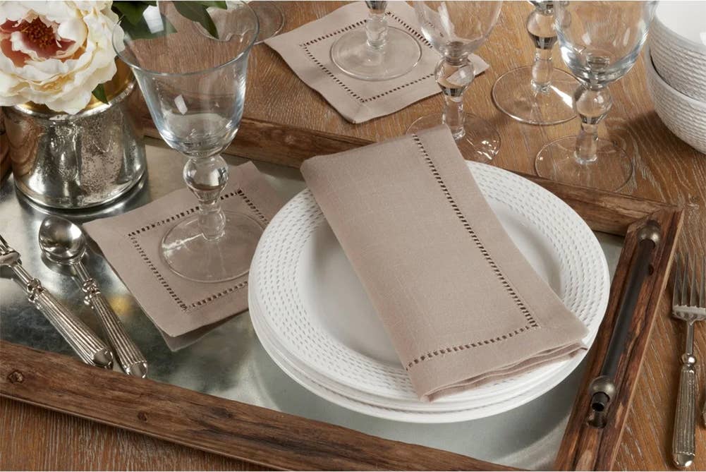 Hemstitch Border 18-Inch Dinner Napkin