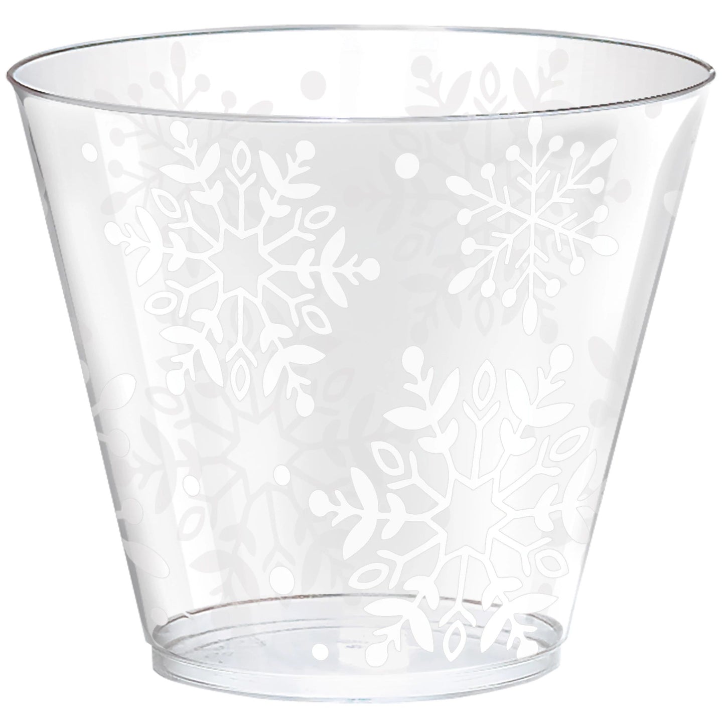 Snowflake 9oz Plastic Tumblers 40ct