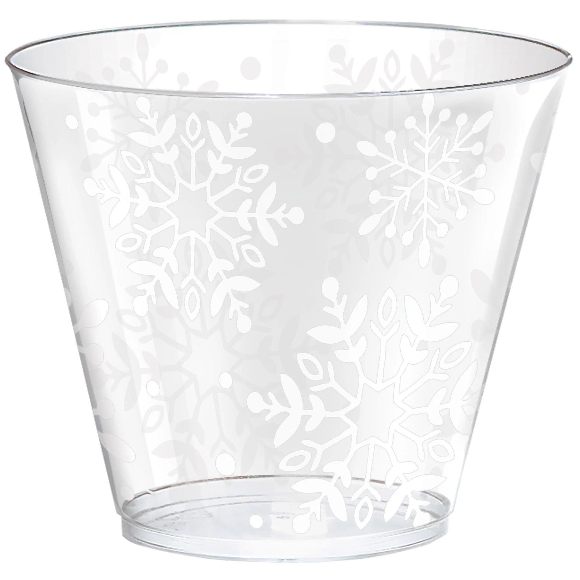 Snowflake 9oz Plastic Tumblers 40ct
