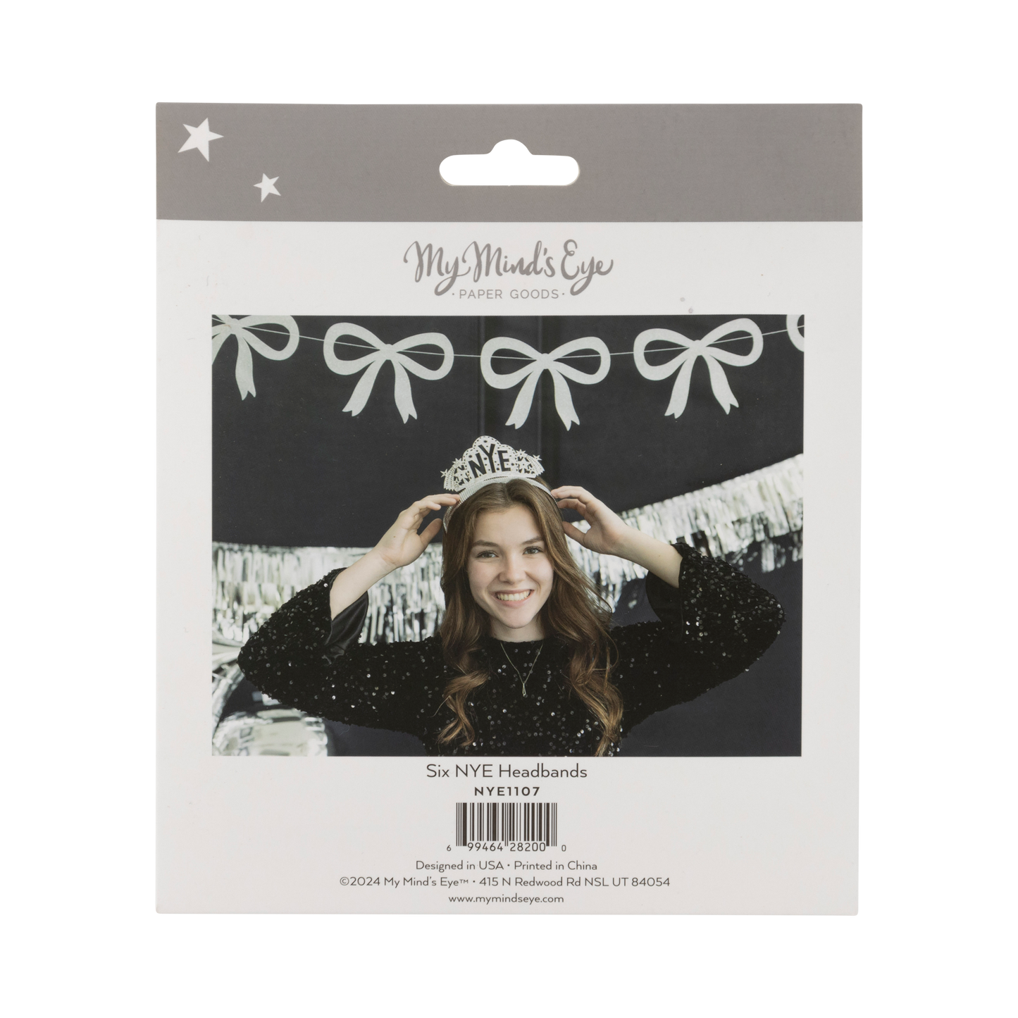 NYE Crown Headbands 6ct