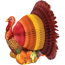 Thanksgiving Honeycomb Centerpiece, 6" Turkey