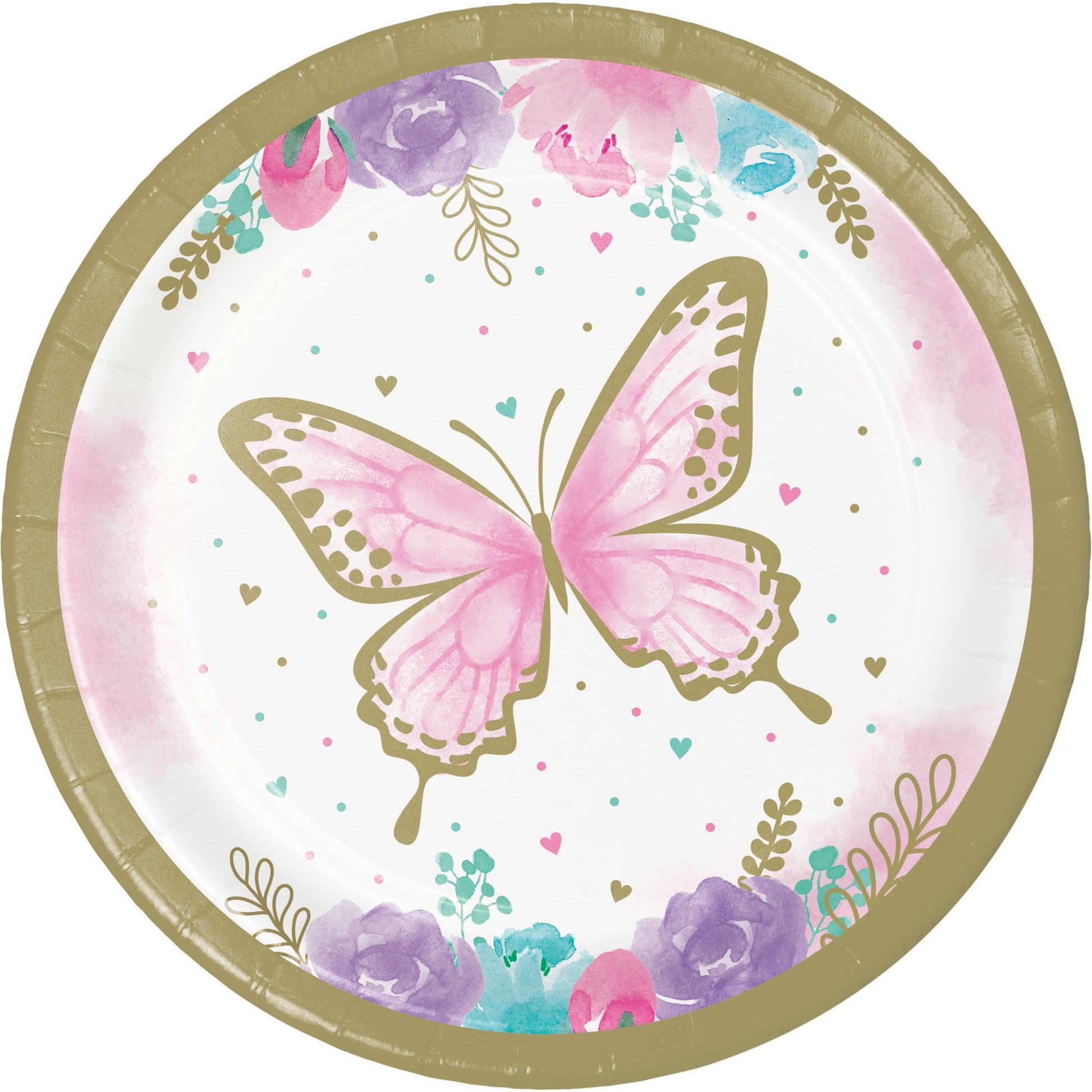 Butterfly Shimmer 7in Plates 8ct