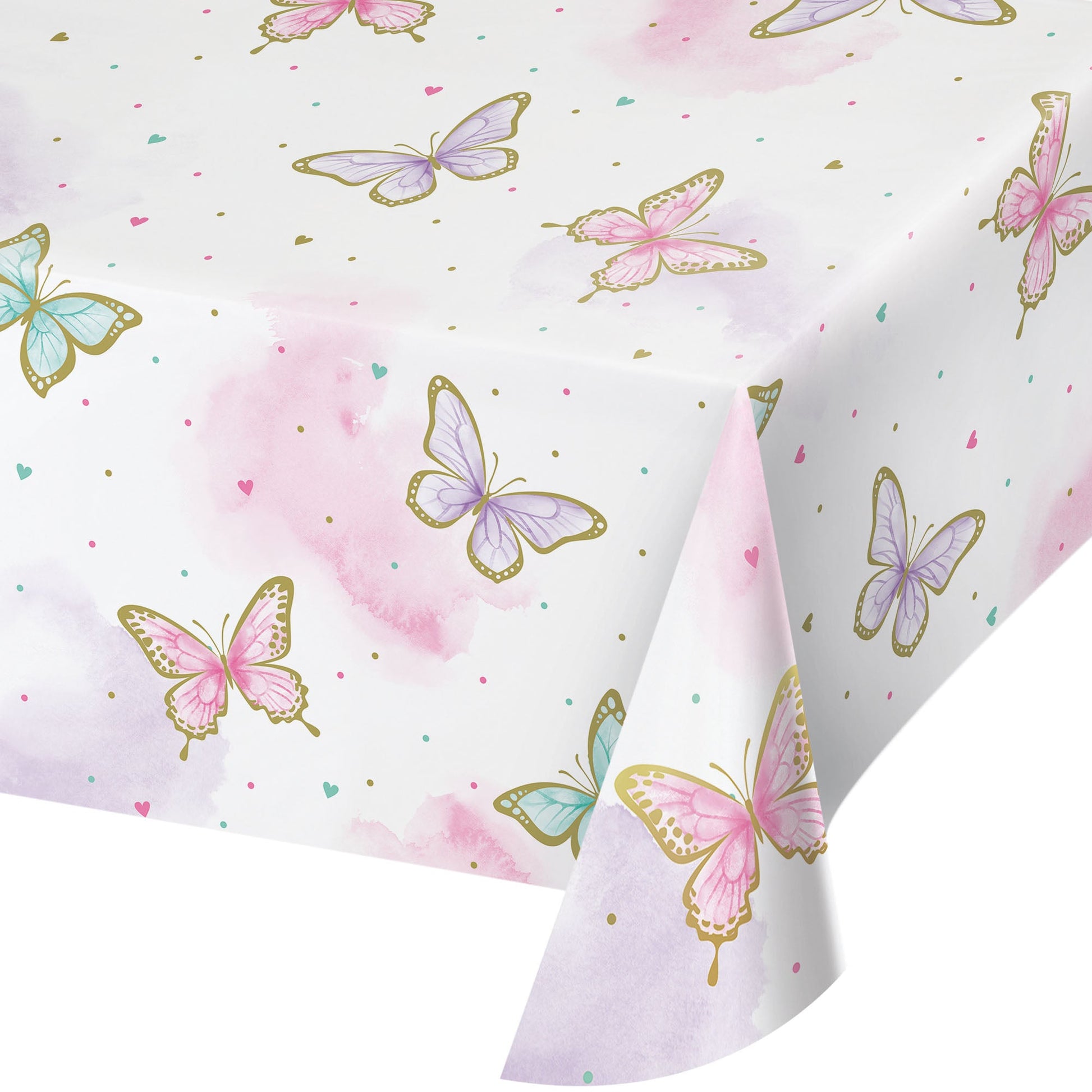 Butterfly Shimmer Table Cover, Paper