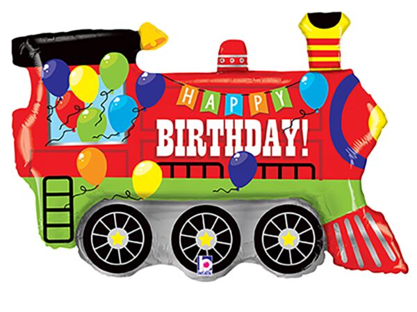 #042 Birthday Party Train 37in Balloon