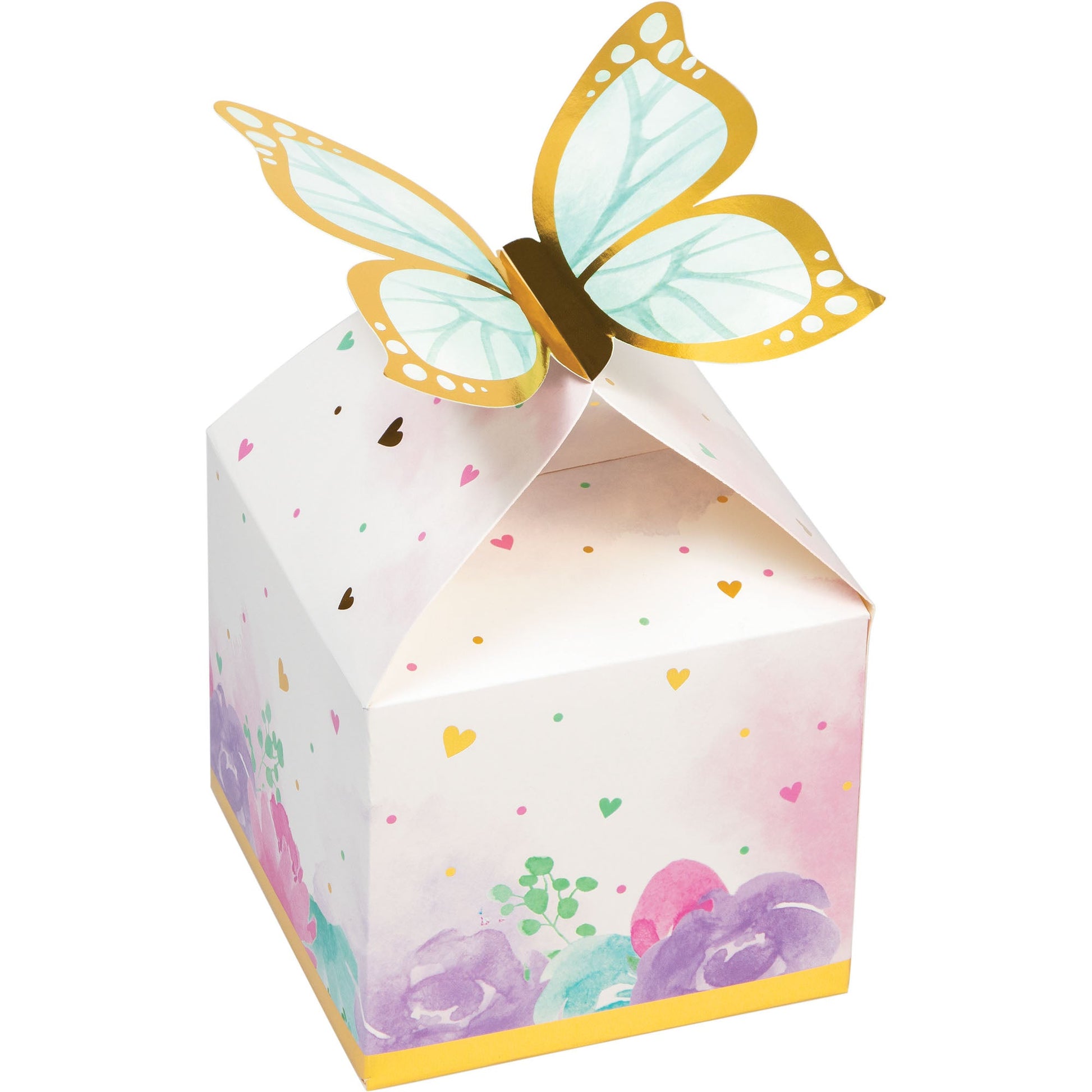 Butterfly Shimmer Treat Box, Foil 8ct