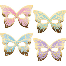 Butterfly Shimmer Paper Masks, Foil 8ct