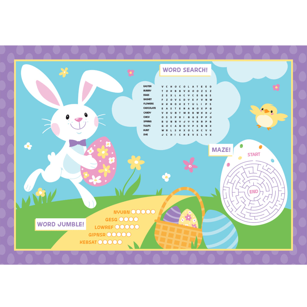 Easter Activity Placemats 8ct