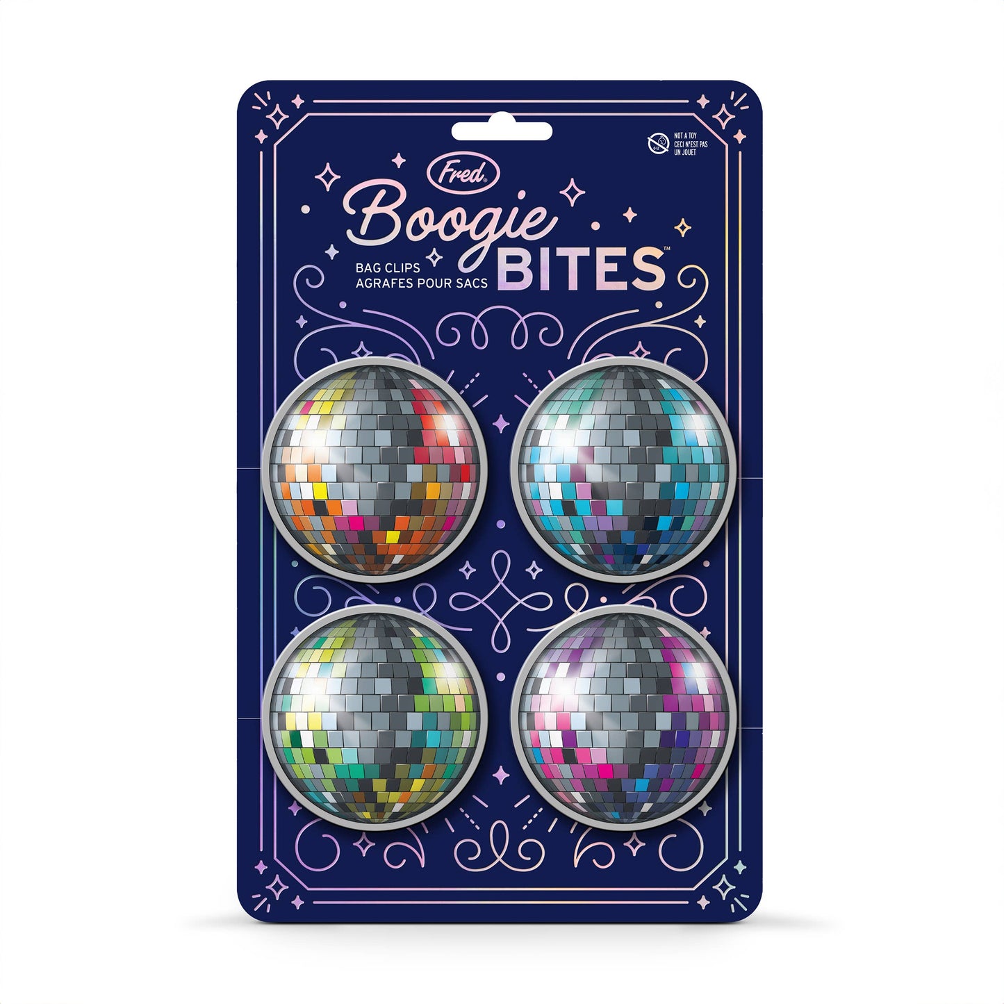 Boogie Bites - Disco Ball Bag Clips - Set of 4