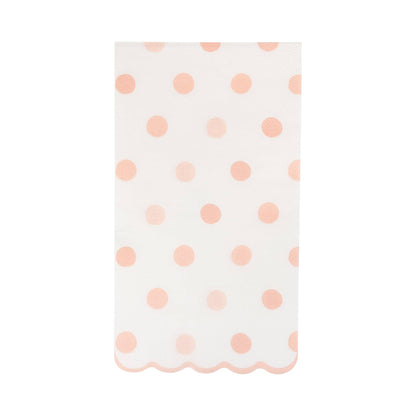Baby Pink Polka Dot Dinner Napkins 24ct