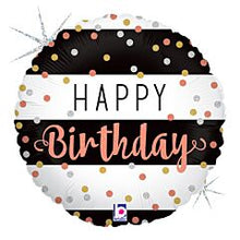 Rose Gold Birthday 18in Mylar Balloon