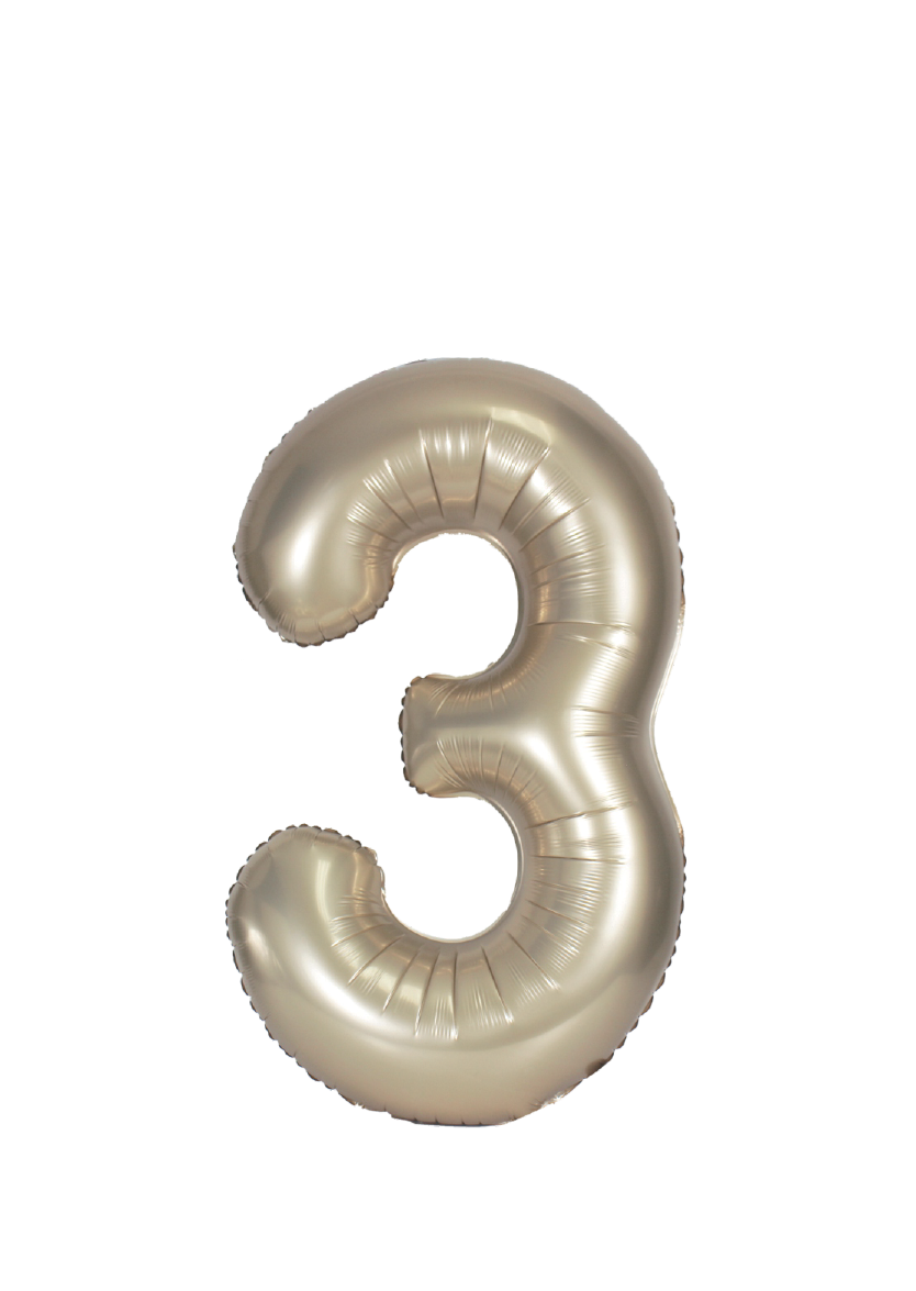 34in Number Balloons: Champagne