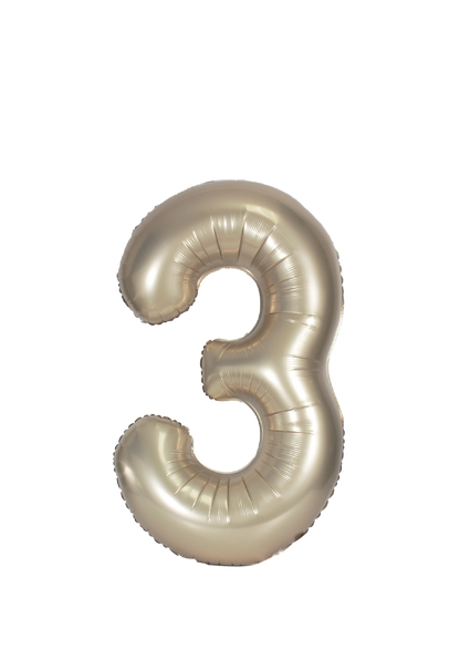 34in Number Balloons: Champagne