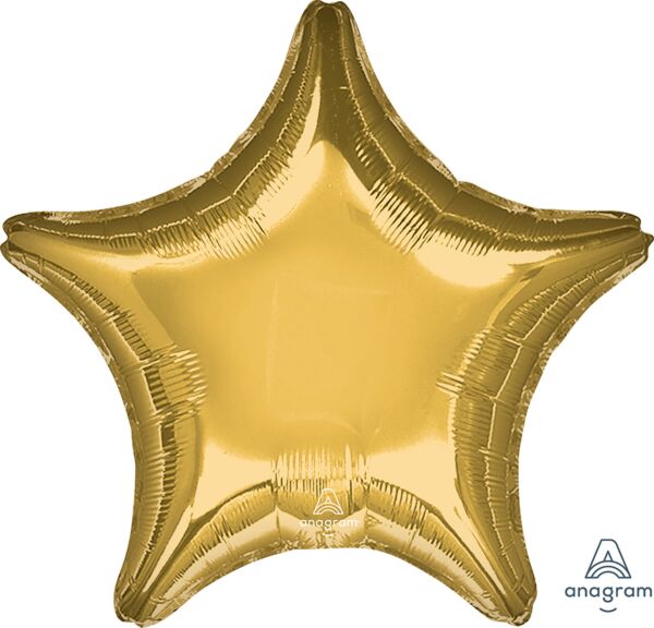 #666 Gold Star 28in Balloon
