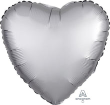 Luxe Platinum Heart 18in Balloon