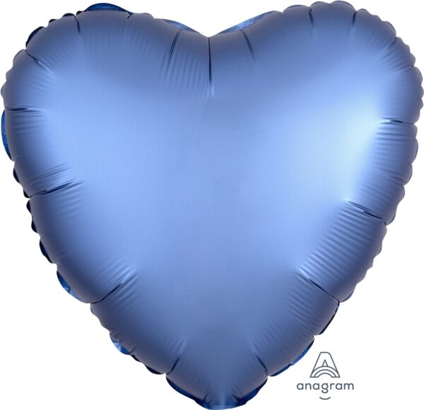 Luxe Azure Heart 18in Balloon