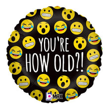 #120 Emoji How Old 18in Balloon
