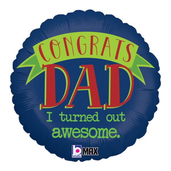 #625 Awesome Dad 18n Balloon