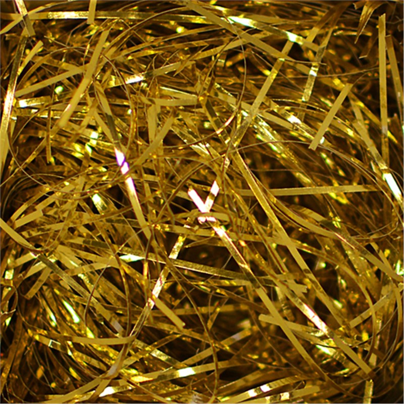 Metallic Gold Crinkle Cut Shred Tissue Paper 1.5oz