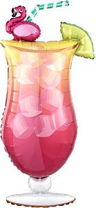 Let's Flamingle Drink 41in SuperShape Balloon