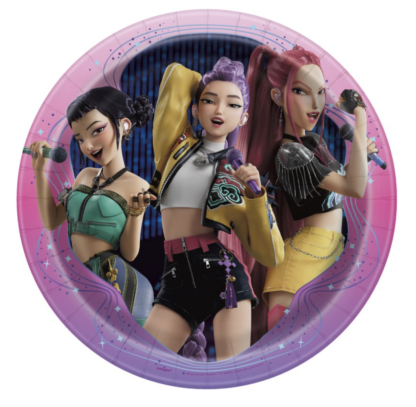 KPop Demon Hunters 9in Plates 8ct