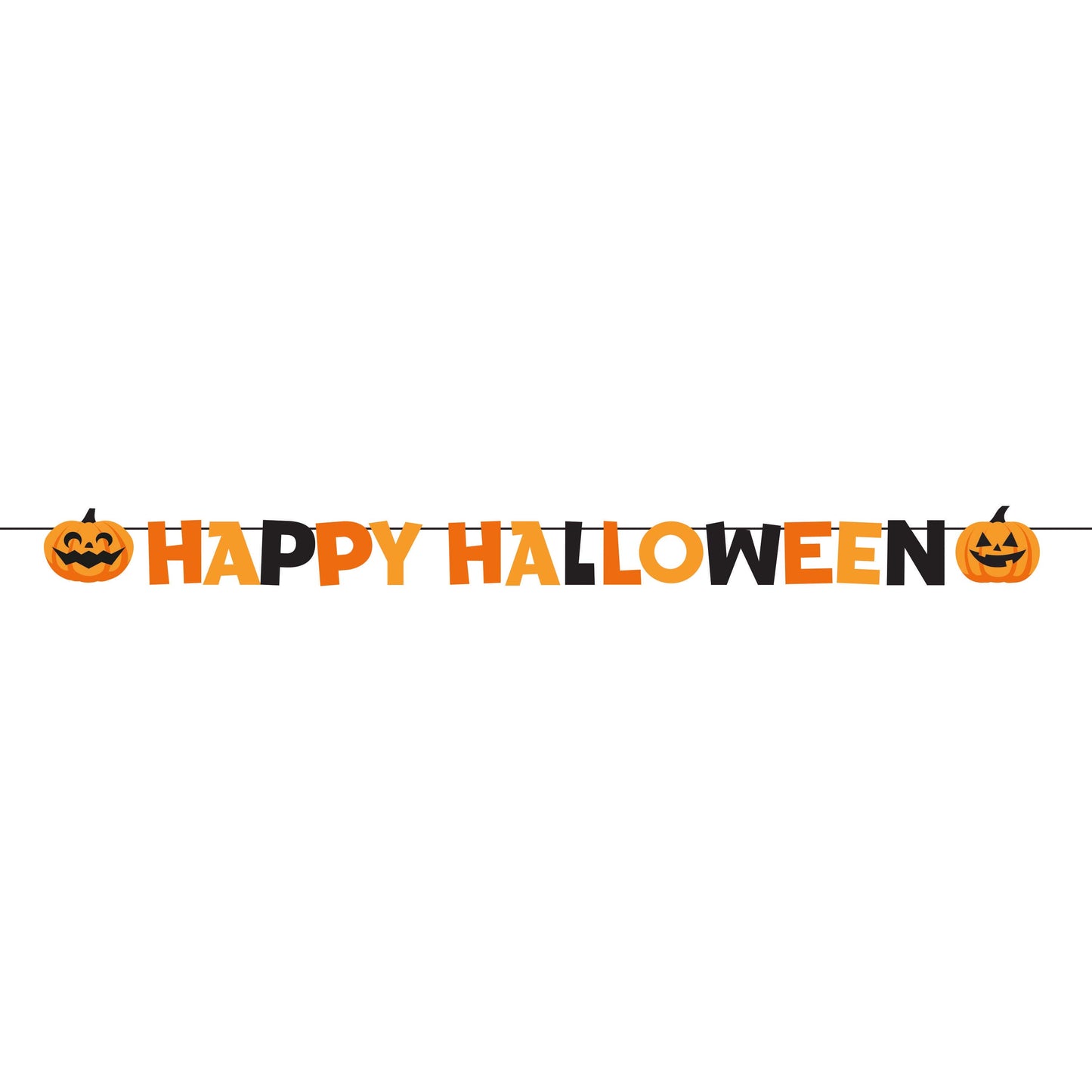 Happy Halloween Ribbon Banner