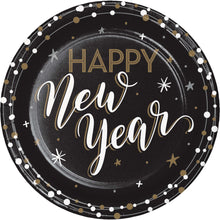 New Years Shimmer 9in Plates 8ct