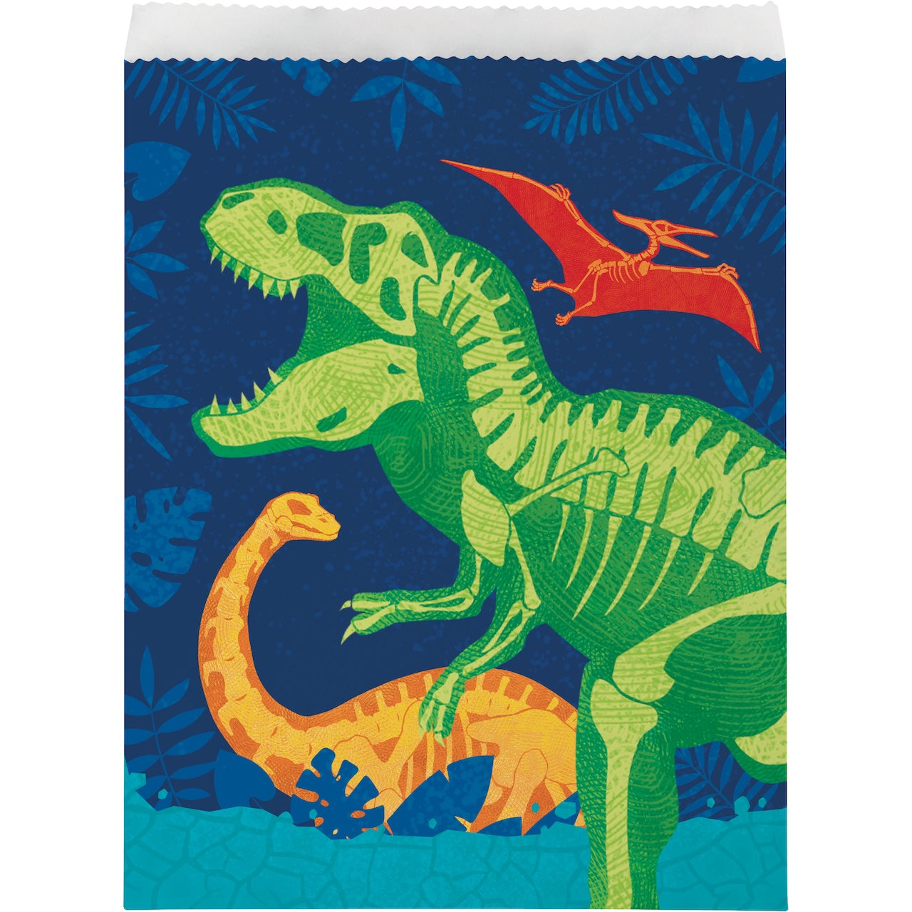 Dino Dig Paper Treat Bags 8ct