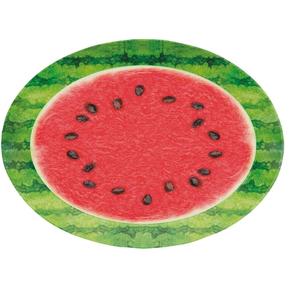General Decor Plastic Oval Tray - Watermelon