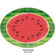 General Decor Plastic Oval Tray - Watermelon