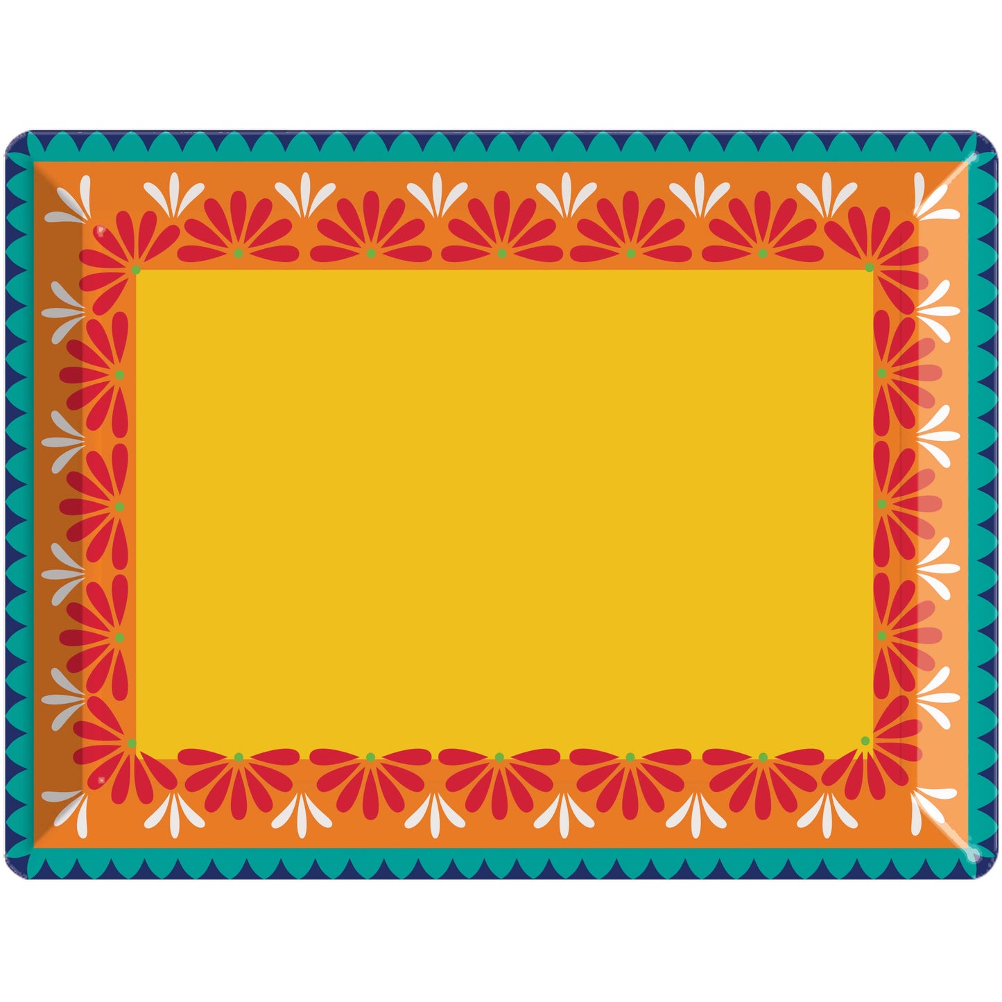 General Decor Plastic Tray, Summer 10" x 14"
