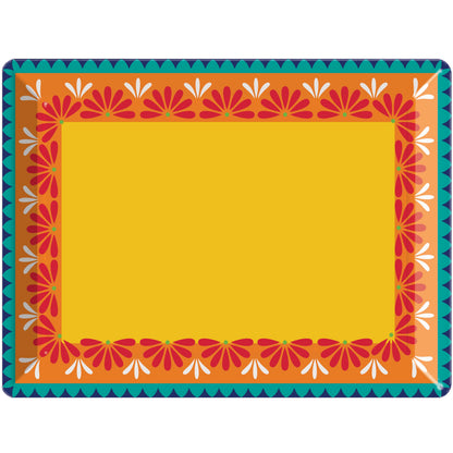 General Decor Plastic Tray, Summer 10" x 14"