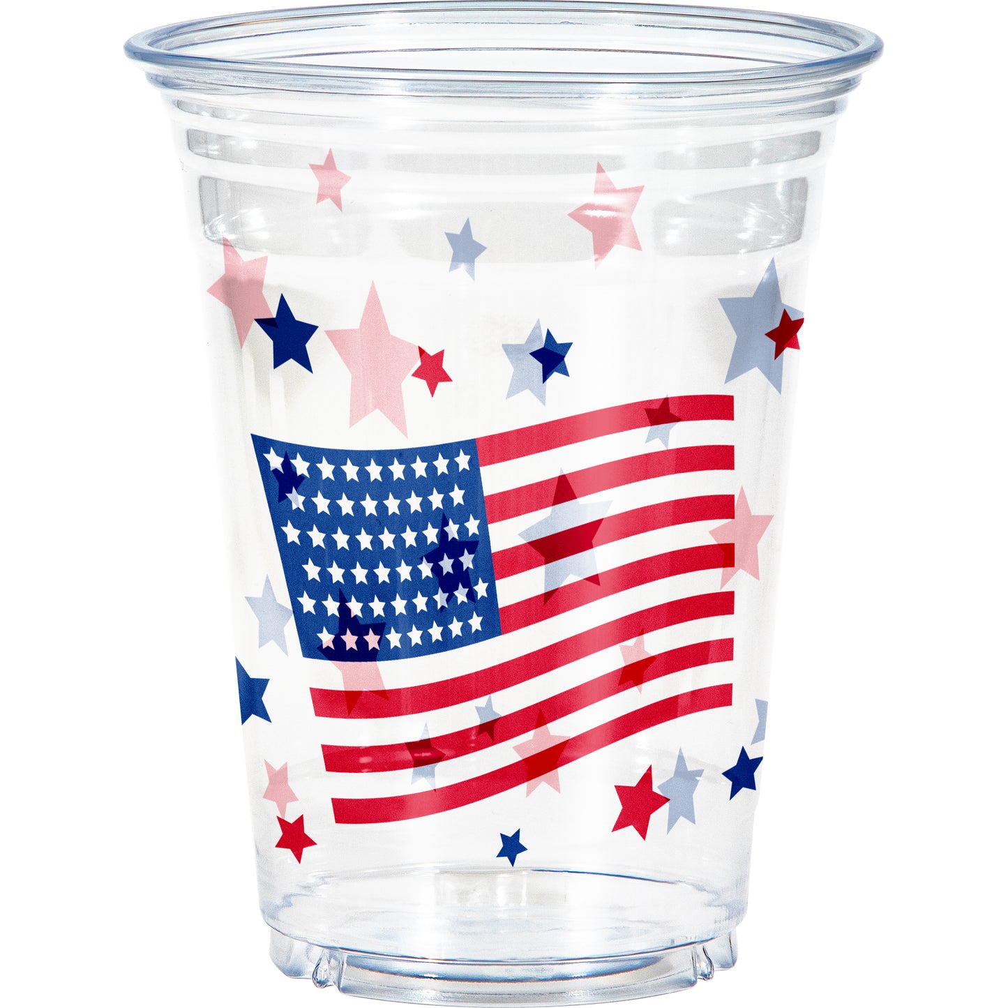 Patriotic 16oz Plastic Cups 8ct