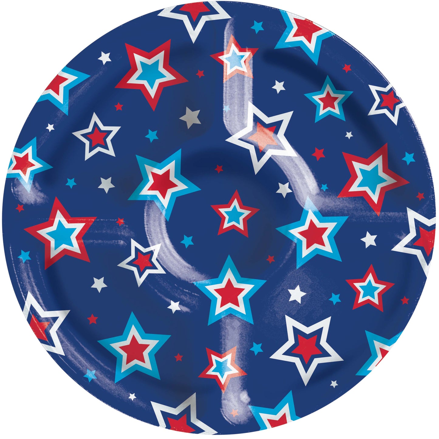 Patriotic Plastic Compartment Tray